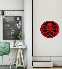 Load image into Gallery viewer, Octopus Skull Decal, Octopus Skull Sticker, Octopus Wall Decor