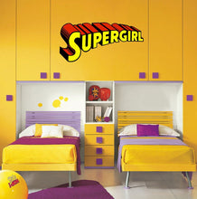 Load image into Gallery viewer, Supergirl Decal, Supergirl Sticker, Supergirl Wall Decor