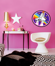 Load image into Gallery viewer, Spaceship Sticker, Spaceship Decal, Spaceship Nursery Decal, Decor