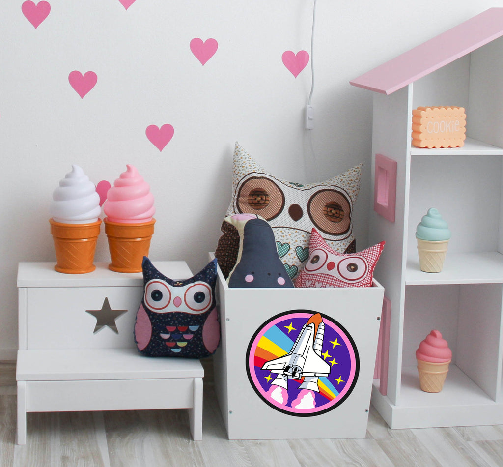 Spaceship Sticker, Spaceship Decal, Spaceship Nursery Decal, Decor
