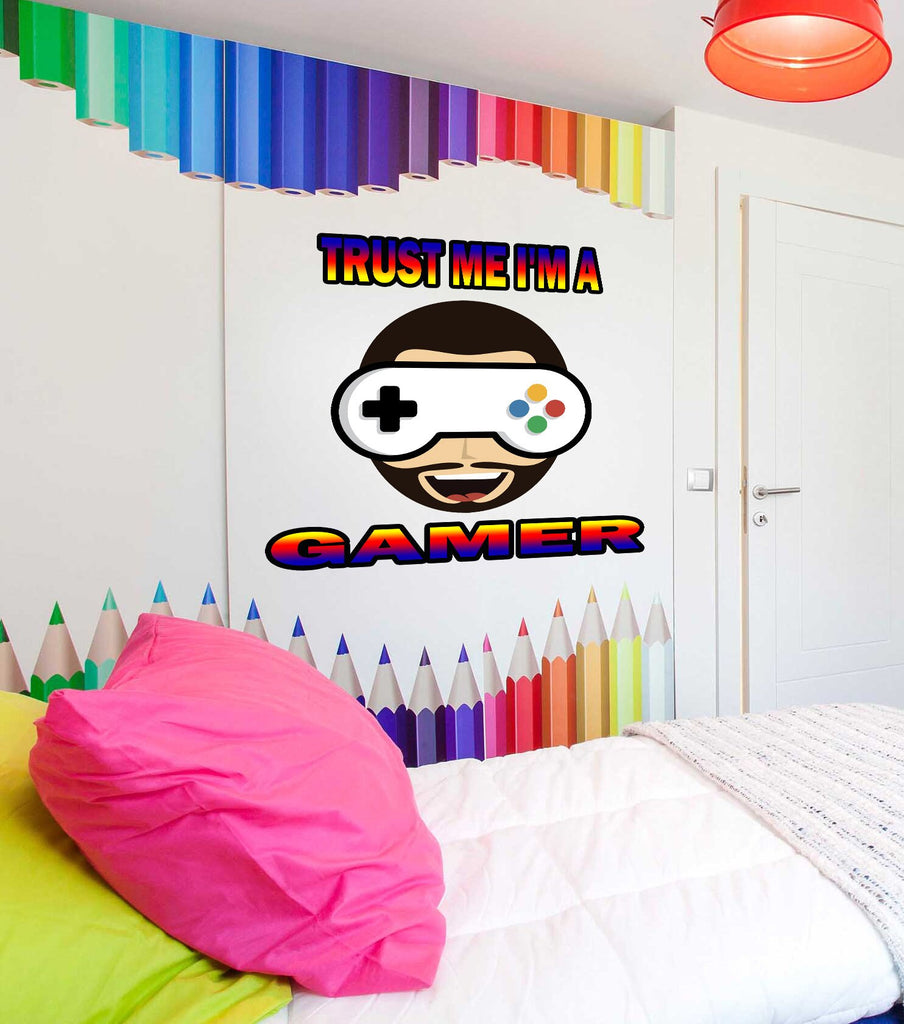 Quote Gamer Wall Decal, Quote Gamer Wall sticker, Quote Gamer wall decor