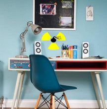 Load image into Gallery viewer, Bomb Caution Sign Wall Decal, Bomb Caution Sign Wall sticker, Bomb Caution Sign wall decor