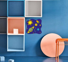 Load image into Gallery viewer, Nursery Galaxy Wall Decal, Galaxy Sticker, Boys Room Galaxy Wall Decor