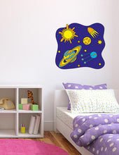 Load image into Gallery viewer, Nursery Galaxy Wall Decal, Galaxy Sticker, Boys Room Galaxy Wall Decor