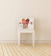 Load image into Gallery viewer, Bohemian Heart Arrow Animals Wall Decal, Bohemian Heart Arrow Animals Wall sticker, Bohemian Heart Arrow Animals wall decor