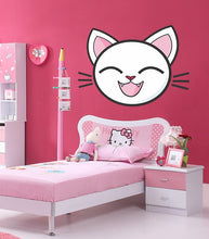 Load image into Gallery viewer, Anime Cat Decal, Anime Cat Sticker, Anime Cat Wall Decor