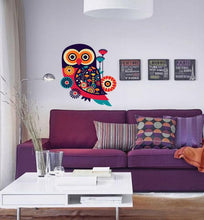 Load image into Gallery viewer, Boho Owl Wall Decal, Boho Owl Wall sticker, Boho Owl wall decor