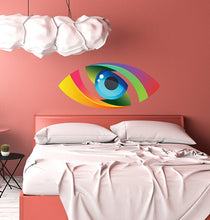 Load image into Gallery viewer, Rainbow Eye Sticker, Rainbow Eye Decal, Rainbow Eye Wall Decor