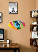 Load image into Gallery viewer, Rainbow Eye Sticker, Rainbow Eye Decal, Rainbow Eye Wall Decor