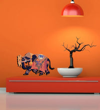 Load image into Gallery viewer, Indian Elephant Wall Decal, Indian Elephant Wall sticker, Indian Elephant wall decor, Indian Elephant Wall Art