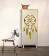 Load image into Gallery viewer, Gold Dreamcatcher Wall Decal, Gold Dreamcatcher Wall sticker, Gold Dreamcatcher wall decor