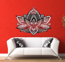 Load image into Gallery viewer, Lotus Mandala Wall Decal, Lotus Mandala Wall sticker, Lotus Mandala wall decor, Lotus Mandala Wall Art