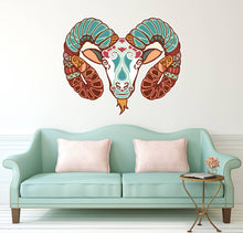 Load image into Gallery viewer, Ram Boho Decal, Ram Boho Sticker, Ram Boho Wall Decor