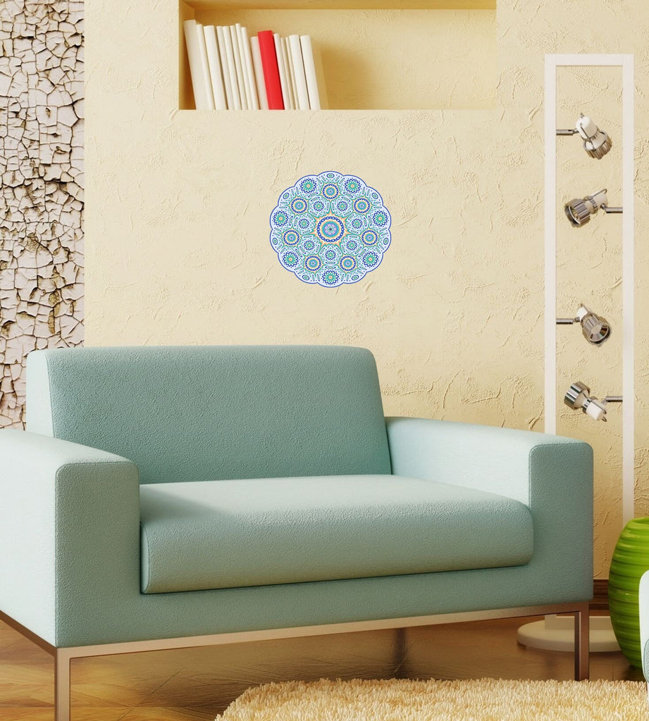 Flower Mandala Wall Decal, Flower Mandala Wall sticker, Flower Mandala wall decor