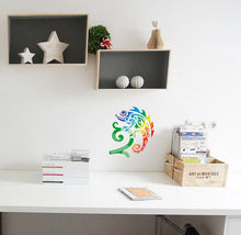 Load image into Gallery viewer, Chameleon Decal, Lizard sticker, Reptiles Wall Art, Rainbow Abstraction Home Décor, Animal Vinyl Wallpapers, Design for Zoo Pet Shop