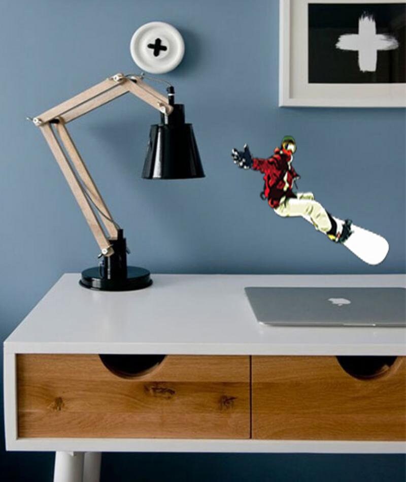 Snowboarding Sticker, Snowboarding Decal, Snowboarding Wall Decor