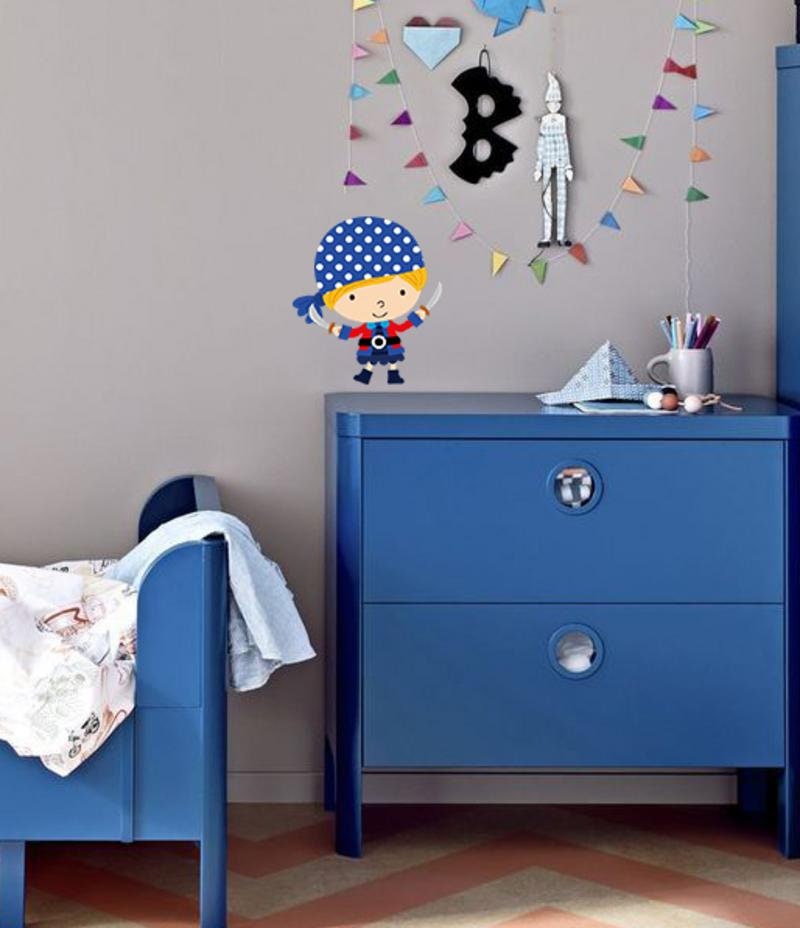 Pirate Boy Wall Decal, Pirate Boy Wall sticker, Pirate Boy wall decor