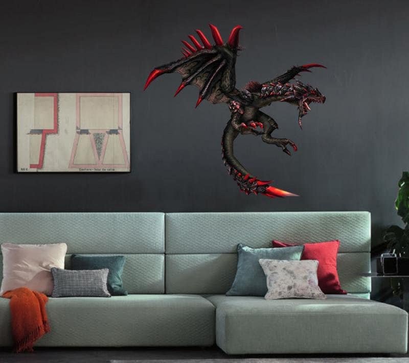 Fantasy Dragon Sticker, Fantasy Dragon Decal, Fantasy Dragon Wall Decor