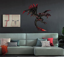 Load image into Gallery viewer, Fantasy Dragon Sticker, Fantasy Dragon Decal, Fantasy Dragon Wall Decor