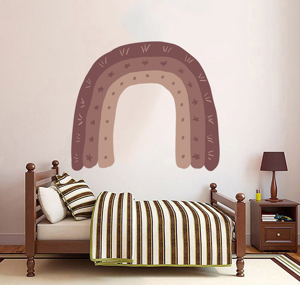 Bohemian Rainbow Wall Decal, Bohemian Rainbow Wall sticker, Bohemian Rainbow wall decor