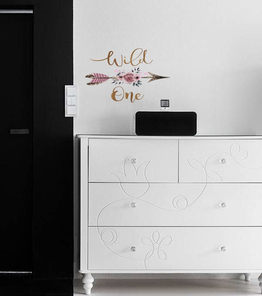 Quote Boho Arrow Wall Decal, Quote Boho Arrow Wall sticker, Quote Boho Arrow wall decor