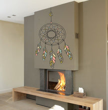 Load image into Gallery viewer, Boho Dreamcatcher Wall Decal, Boho Dreamcatcher Wall sticker, Boho Dreamcatcher wall decor