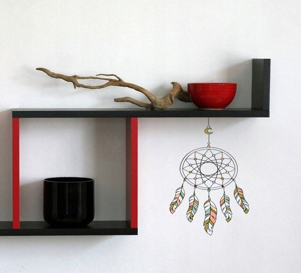 Boho Dreamcatcher Wall Decal, Boho Dreamcatcher Wall sticker, Boho Dreamcatcher wall decor