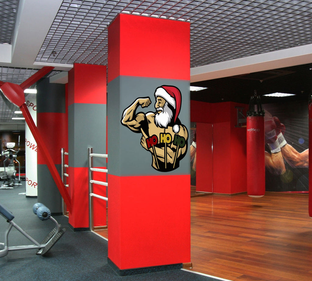 Santa Claus Athlete Wall Decal, Santa Claus Athlete Wall sticker, Santa Claus Athlete wall decor