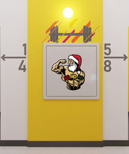 Load image into Gallery viewer, Santa Claus Athlete Wall Decal, Santa Claus Athlete Wall sticker, Santa Claus Athlete wall decor
