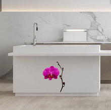 Load image into Gallery viewer, Pink Orchid Decal, Pink Orchid Sticker, Pink Orchid Wall Decal