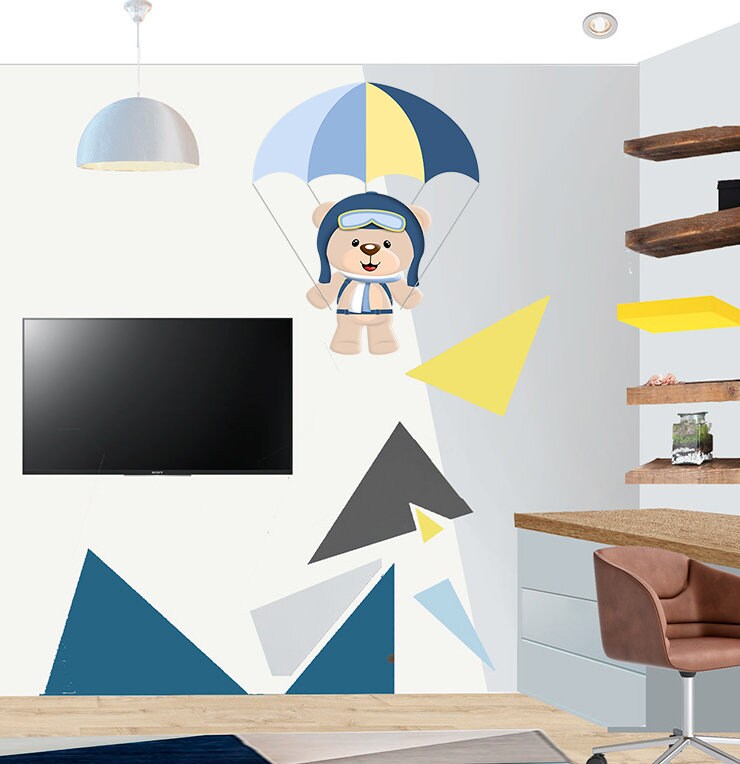 Teddy Bear Sticker, Teddy Bear Decal, Teddy Bear Wall Decal