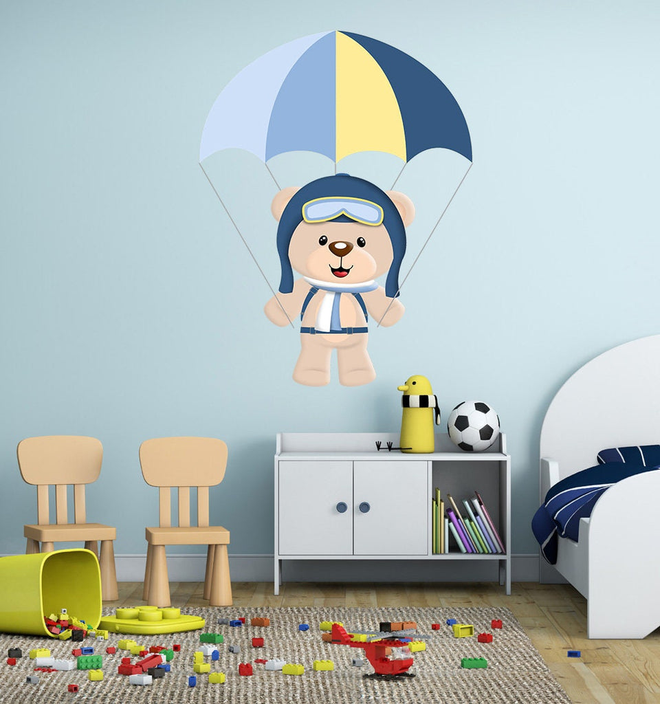 Teddy Bear Sticker, Teddy Bear Decal, Teddy Bear Wall Decal