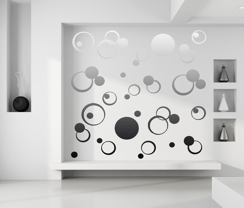 Circles Wall Decal, Circles Wall sticker, Circles wall decor, Circles Wall Art