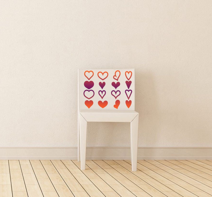 Little hearts Wall Decal, Little hearts Wall sticker, Little hearts wall decor, Little hearts Wall Art