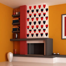 Load image into Gallery viewer, Hearts Wall Decal, Hearts Wall sticker, Hearts wall decor