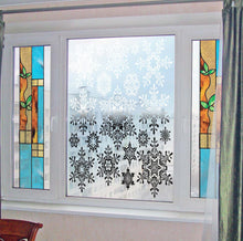 Load image into Gallery viewer, Black and white snowflakes Wall Decal, Black and white snowflakes Wall sticker, Black and white snowflakes wall decor