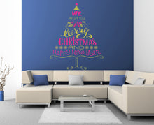Load image into Gallery viewer, Christmas Tree Quotes Wall Decal, Christmas Tree Quotes Wall sticker, Christmas Tree Quotes wall decor