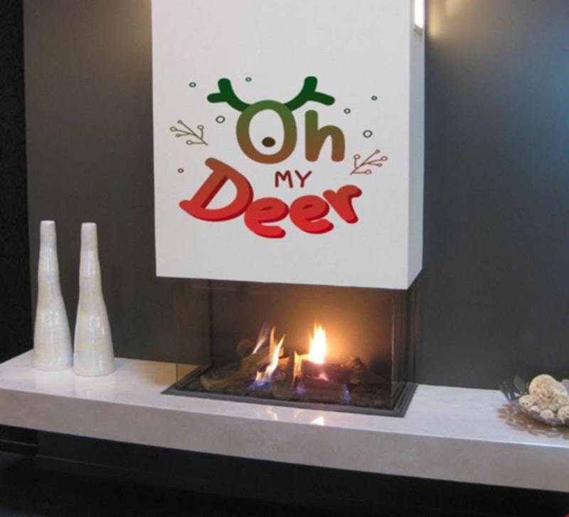 My Deer Christmas Wall Decal, My Deer Christmas Wall sticker, My Deer Christmas wall decor