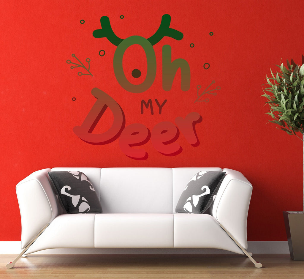 My Deer Christmas Wall Decal, My Deer Christmas Wall sticker, My Deer Christmas wall decor