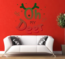 Load image into Gallery viewer, My Deer Christmas Wall Decal, My Deer Christmas Wall sticker, My Deer Christmas wall decor