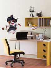 Load image into Gallery viewer, Pirate Cat Wall Decal, Pirate Cat Sticker, Pirate Cat For Nursery