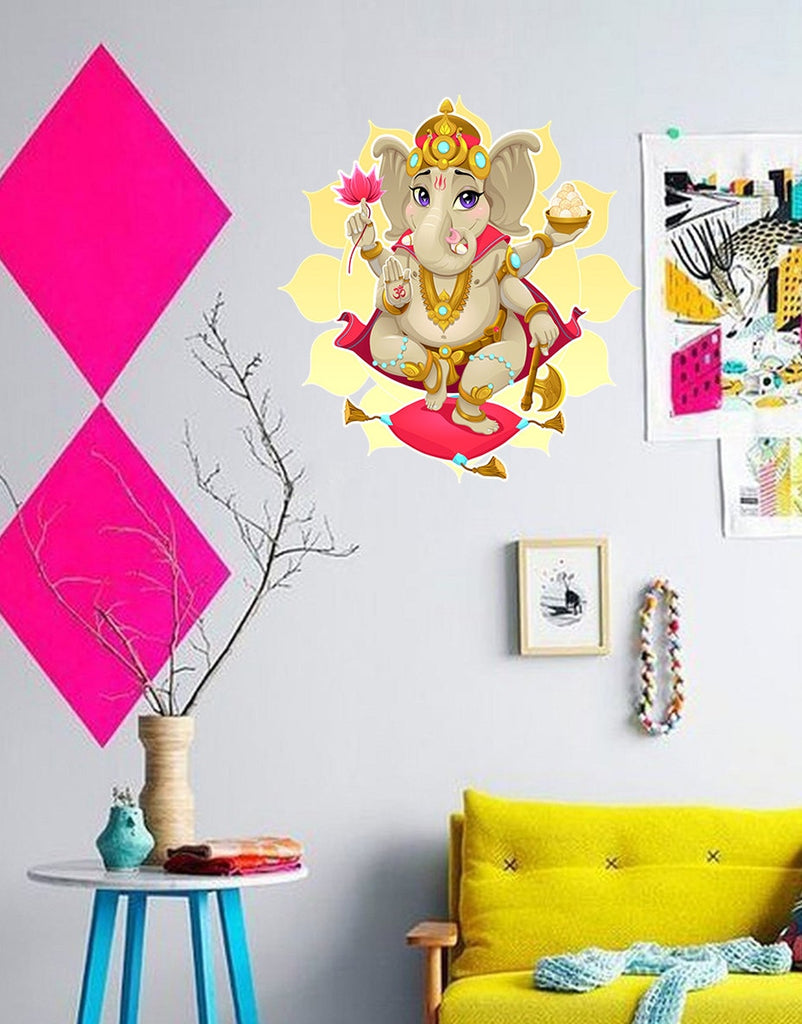 Elephant Ganesha OM Wall Decal, Elephant Ganesha OM Wall sticker, Elephant Ganesha OM wall decor