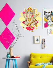 Load image into Gallery viewer, Elephant Ganesha OM Wall Decal, Elephant Ganesha OM Wall sticker, Elephant Ganesha OM wall decor