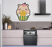 Load image into Gallery viewer, Hamster Nursery Wall Decal, Hamster Sticker, Hamster Wall decor