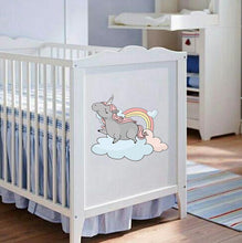 Load image into Gallery viewer, Unicorn on the Rainbow Wall Decal, Unicorn Sticker, Unicorn Decal