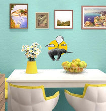 Load image into Gallery viewer, Flying Elephant Wall Decal, Elephant Sticker, Elephant wall decor