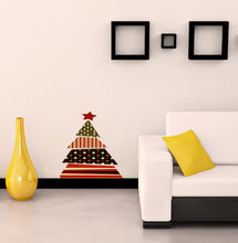 Load image into Gallery viewer, Designer Christmas Tree Wall Decal, Designer Christmas Tree Wall sticker, Designer Christmas Tree wall decor