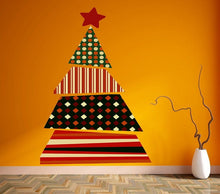 Load image into Gallery viewer, Designer Christmas Tree Wall Decal, Designer Christmas Tree Wall sticker, Designer Christmas Tree wall decor