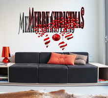 Load image into Gallery viewer, Happy New Year Merry Christmas Wall Decal, Merry Christmas Wall sticker, Happy New Year wall decor
