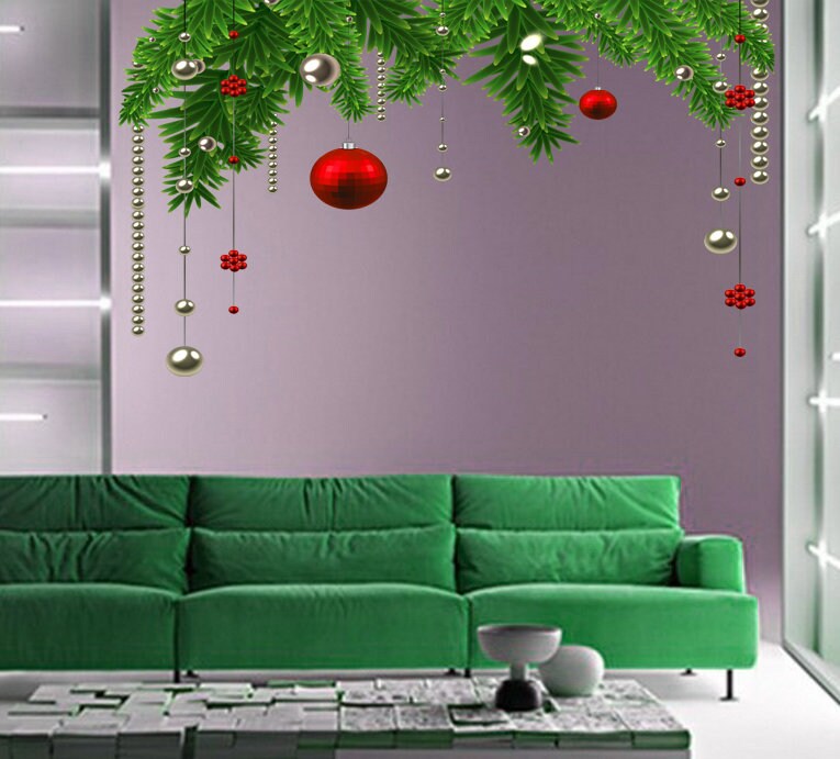 Branch of the Christmas tree Wall Decal, Branch of the Christmas tree Wall sticker, Branch of the Christmas tree wall decor